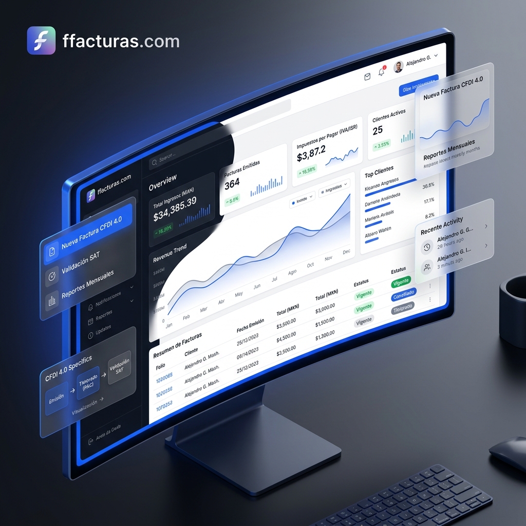 ffacturas.com Panel de Facturación y Control Fiscal